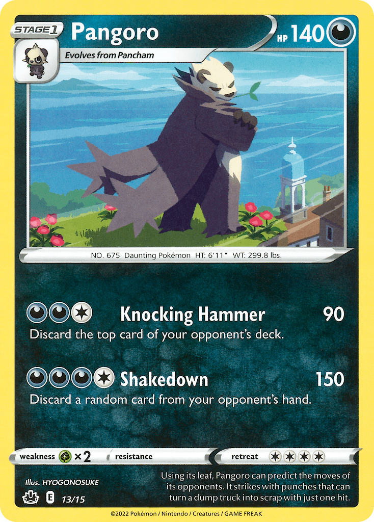Pangoro, carta 13 de McDonald's Collection 2022