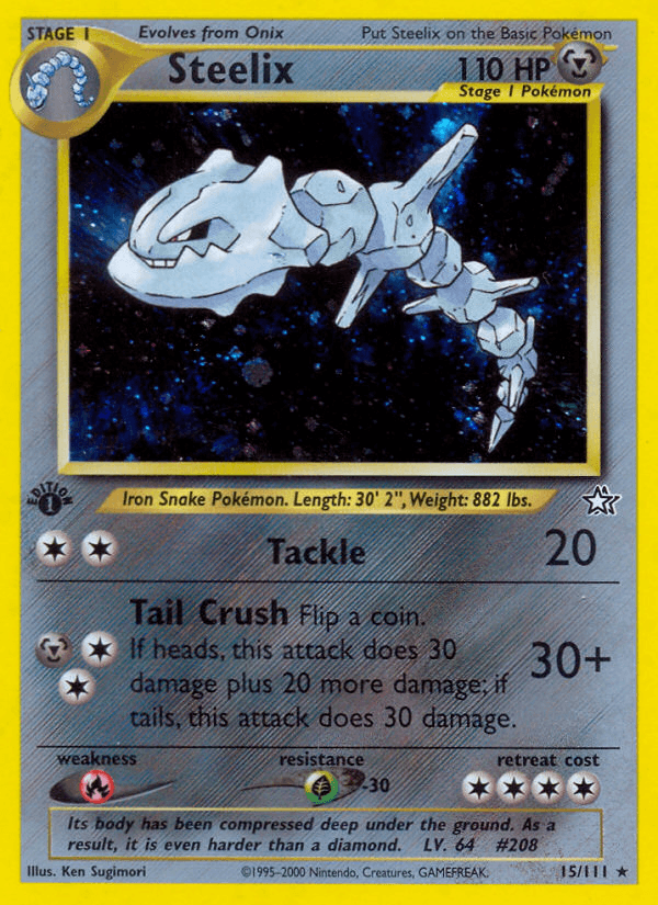 Steelix, carta 15 de Neo Genesis