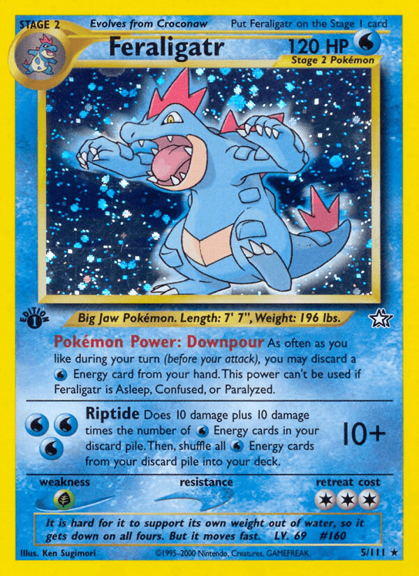 Feraligatr, carta 5 de Neo Genesis