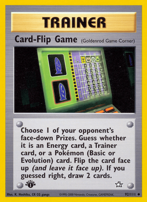 Card-Flip Game, carta 92 de Neo Genesis