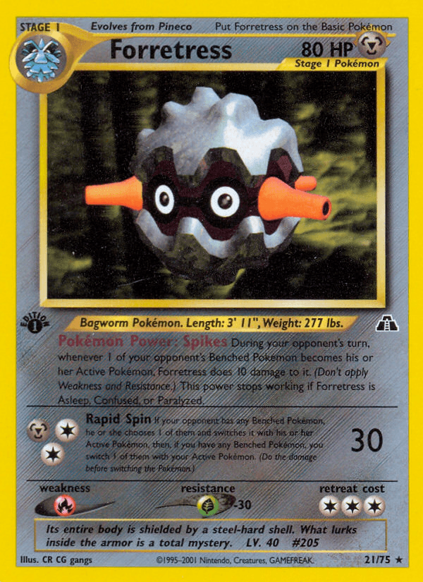 Forretress, carta 21 de Neo Discovery