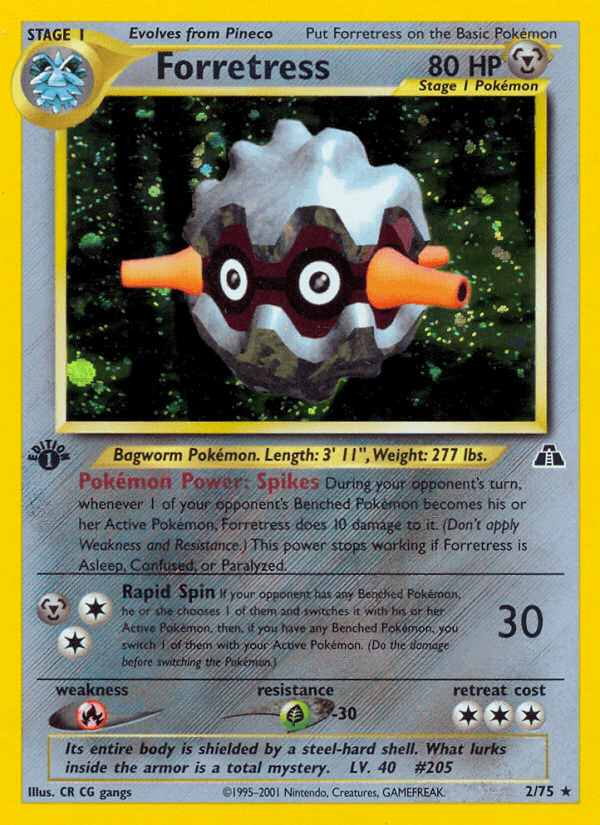 Forretress, carta 2 de Neo Discovery