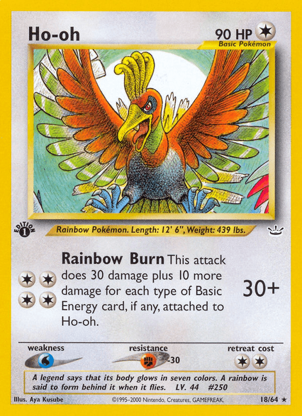 Ho-oh, carta 18 de Neo Revelation