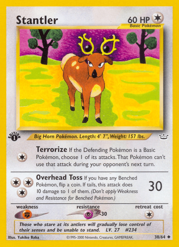 Stantler, carta 38 de Neo Revelation