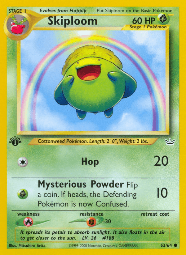 Skiploom, carta 52 de Neo Revelation