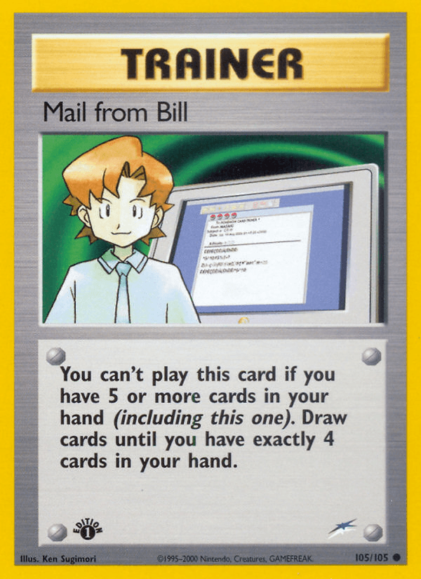 Mail from Bill, carta 105 de Neo Destiny