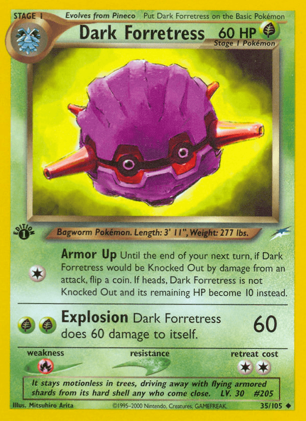 Dark Forretress, carta 35 de Neo Destiny