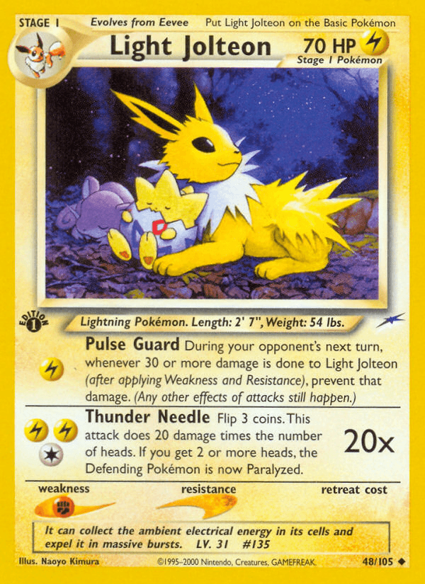 Light Jolteon, carta 48 de Neo Destiny