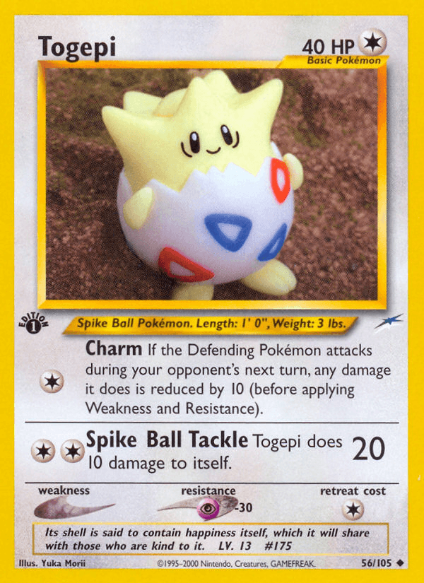 Togepi, carta 56 de Neo Destiny