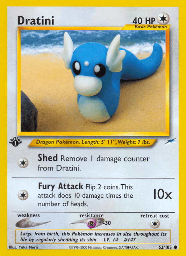 Dratini, carta 63 de Neo Destiny