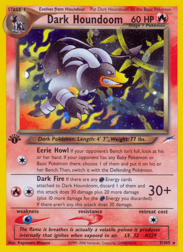 Dark Houndoom, carta 7 de Neo Destiny