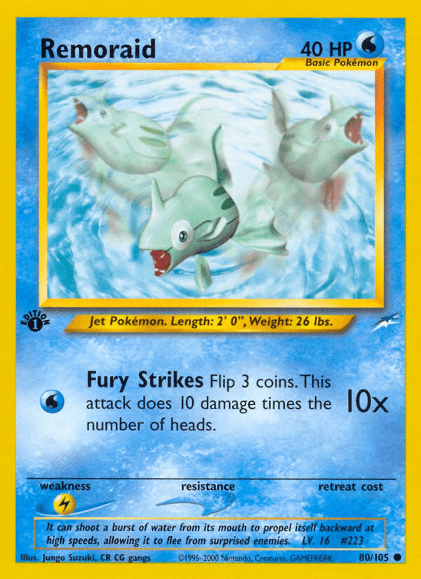 Remoraid, carta 80 de Neo Destiny