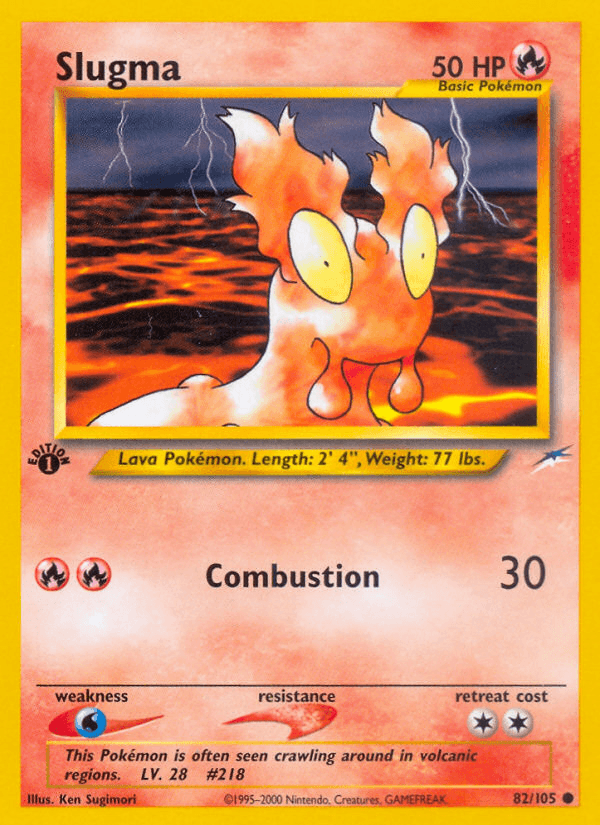 Slugma, carta 82 de Neo Destiny