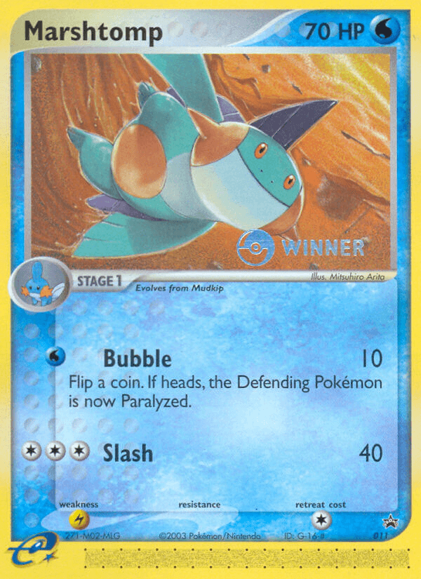 Marshtomp, carta 11 de Nintendo Black Star Promos