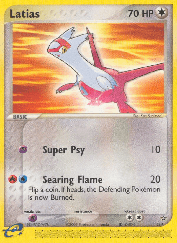 Latias, carta 14 de Nintendo Black Star Promos