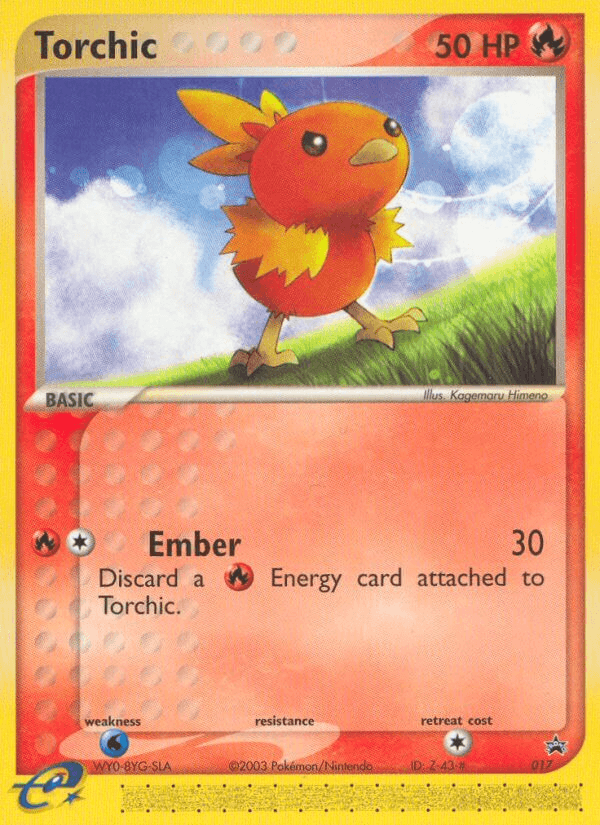 Torchic, carta 17 de Nintendo Black Star Promos