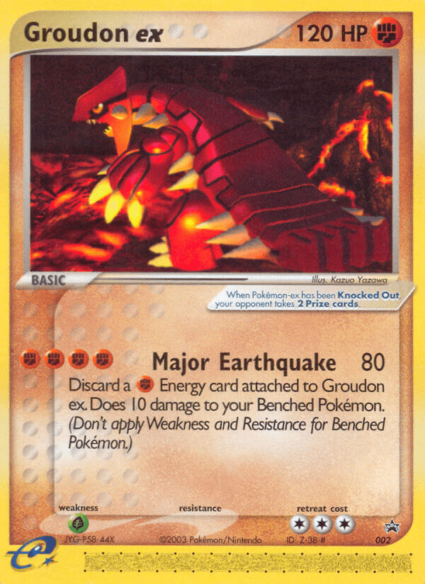 Groudon ex, carta 2 de Nintendo Black Star Promos