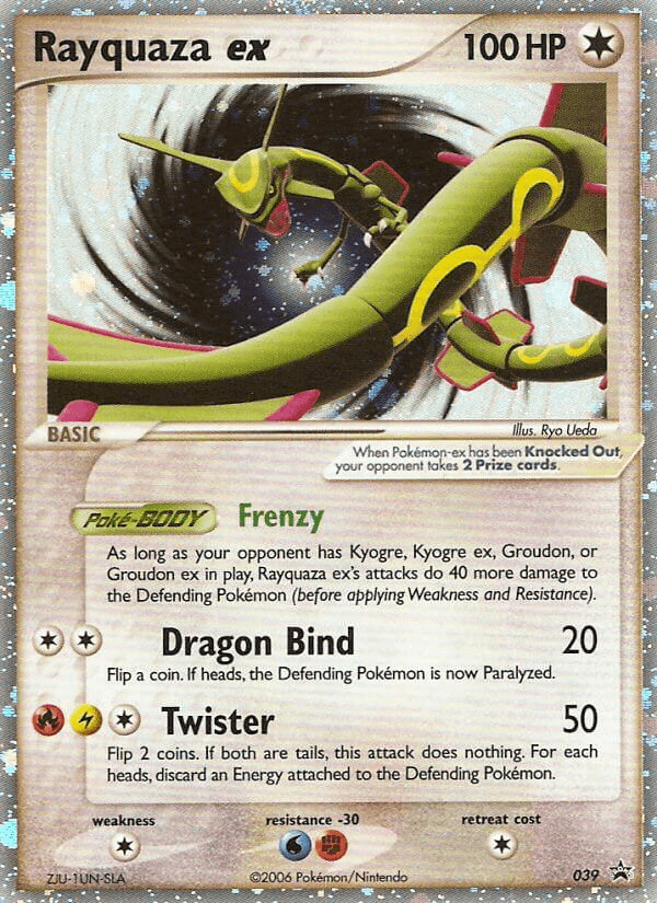 Rayquaza ex, carta 39 de Nintendo Black Star Promos