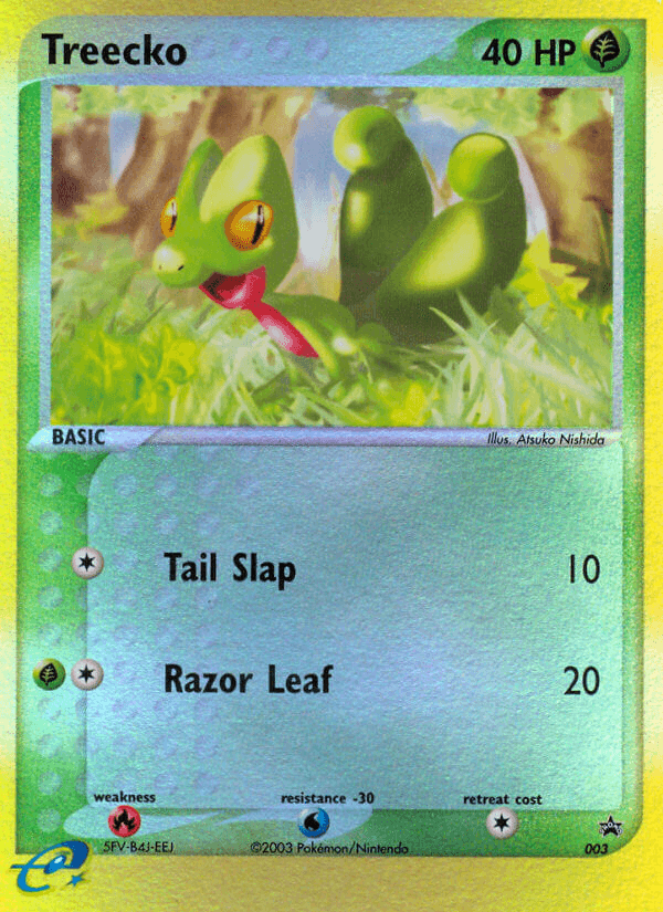 Treecko, carta 3 de Nintendo Black Star Promos