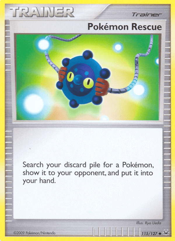 Pokémon Rescue, carta 115 de Platinum