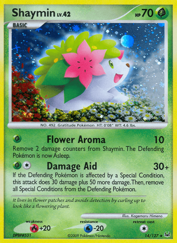 Shaymin, carta 14 de Platinum