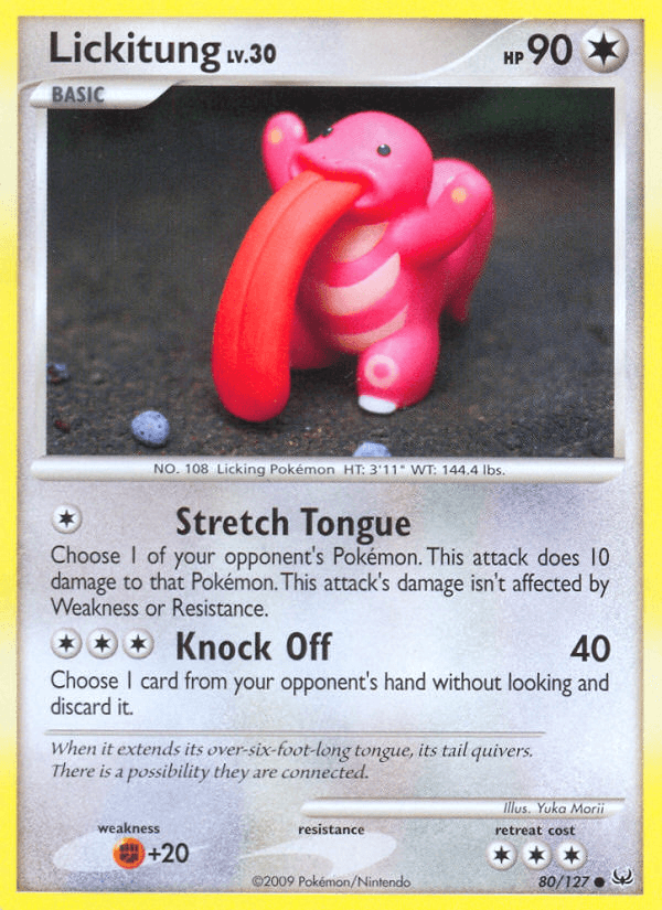 Lickitung, carta 80 de Platinum
