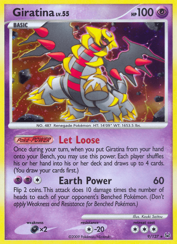 Giratina, carta 9 de Platinum
