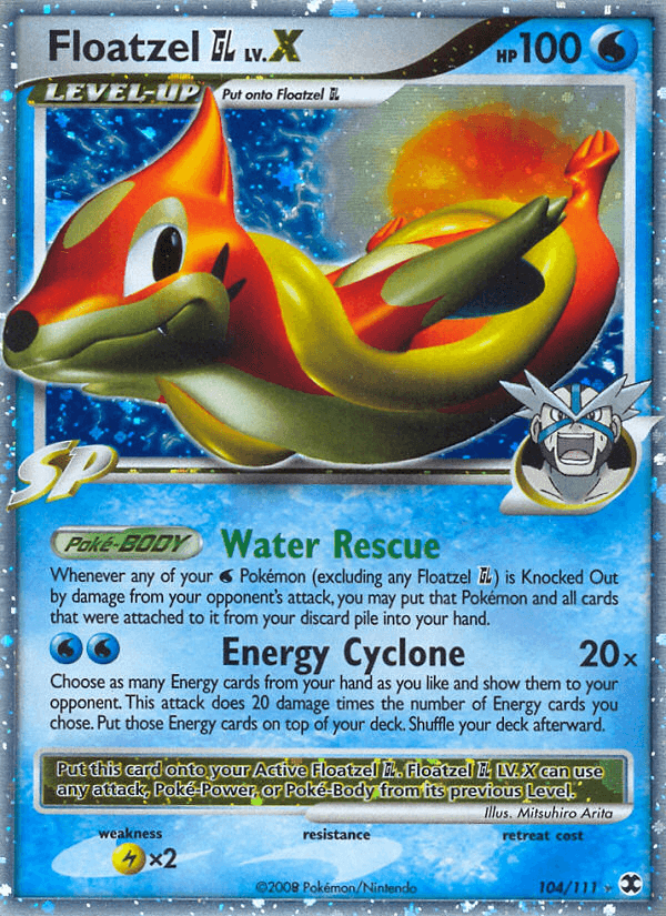 Floatzel GL, carta 104 de Rising Rivals