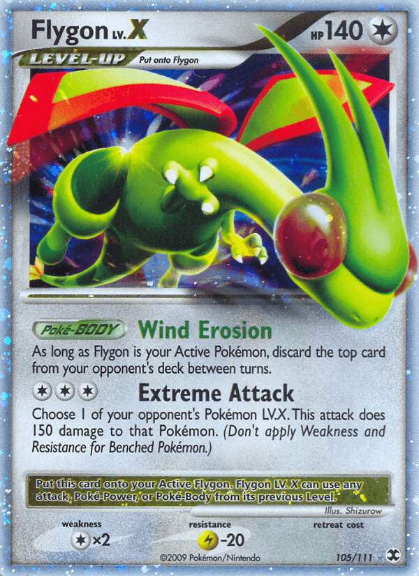 Flygon, carta 105 de Rising Rivals