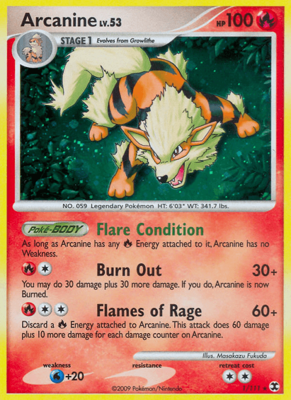 Arcanine, carta 1 de Rising Rivals