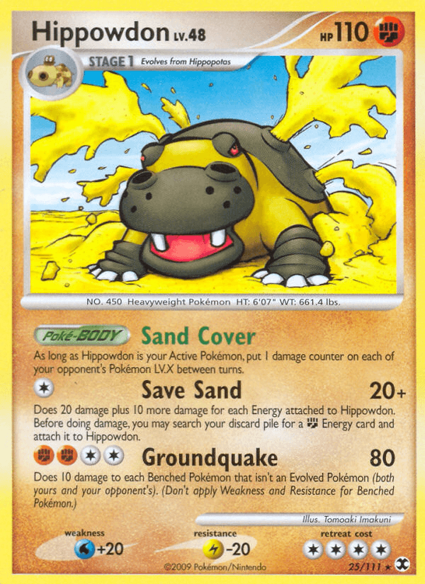 Hippowdon, carta 25 de Rising Rivals