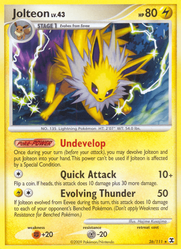 Jolteon, carta 26 de Rising Rivals