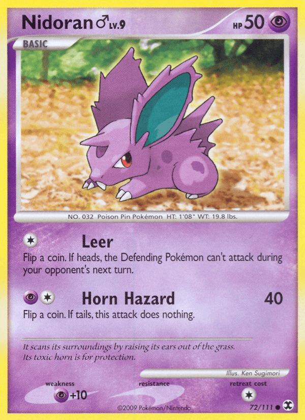 Nidoran♂, carta 72 de Rising Rivals