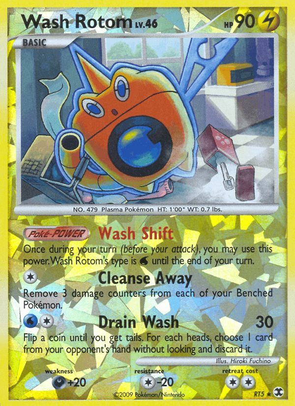 Wash Rotom, carta RT5 de Rising Rivals