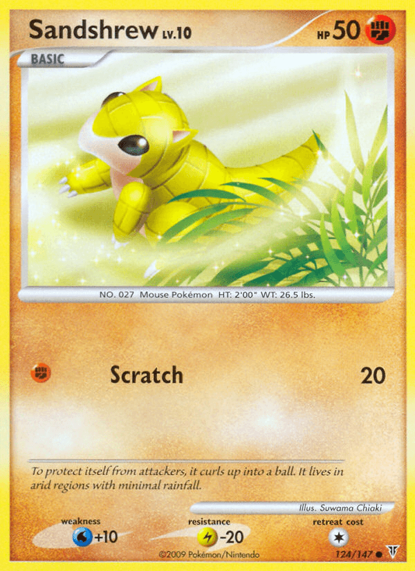 Sandshrew, carta 124 de Supreme Victors