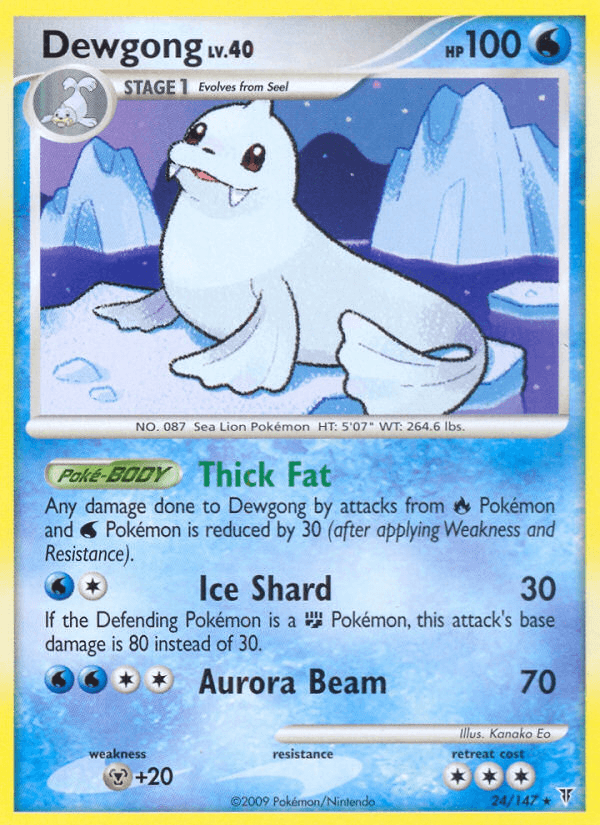 Dewgong, carta 24 de Supreme Victors