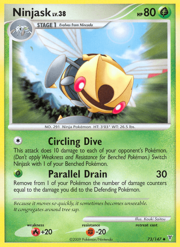 Ninjask, carta 73 de Supreme Victors
