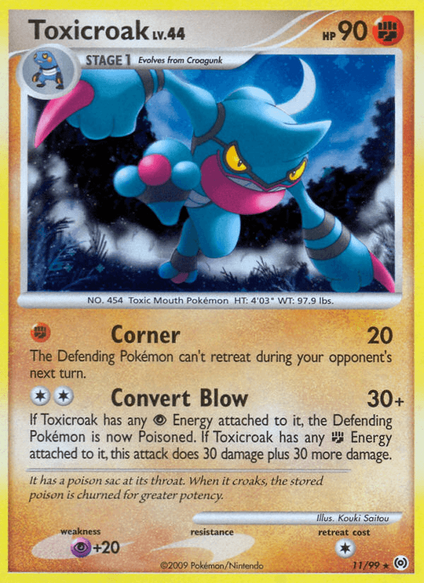 Toxicroak, carta 11 de Arceus