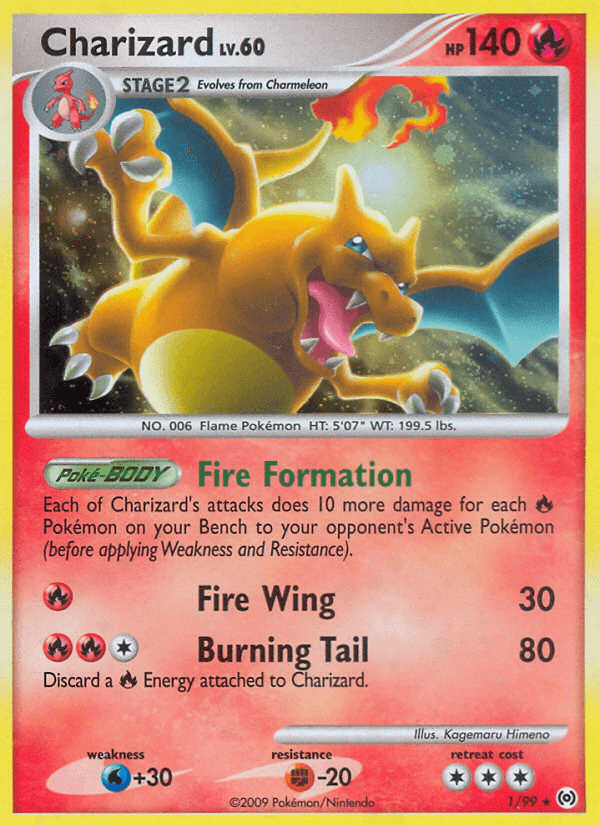 Charizard, carta 1 de Arceus