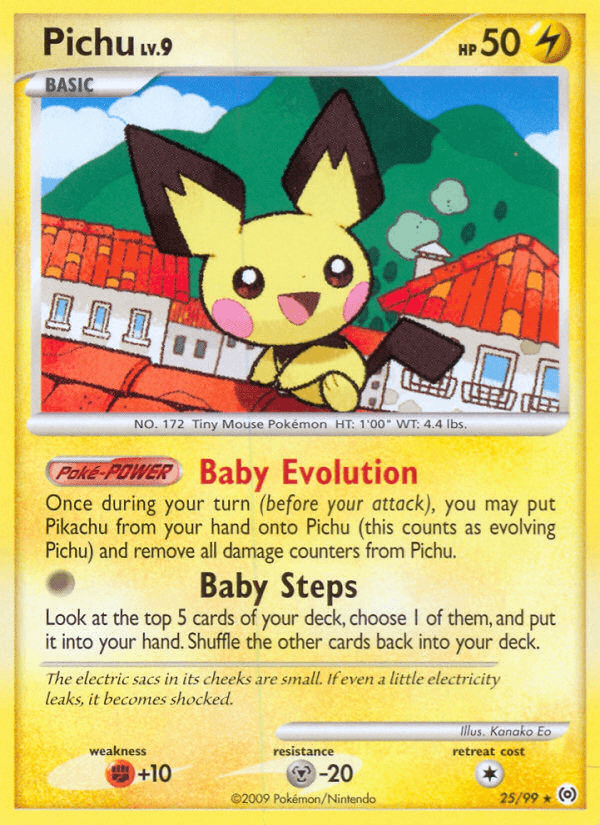 Pichu, carta 25 de Arceus