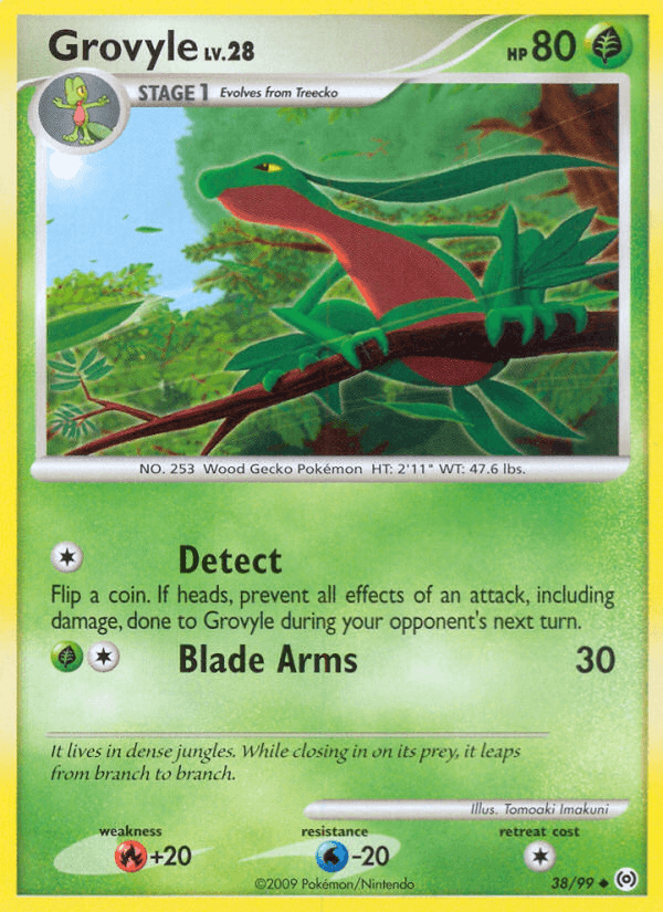 Grovyle, carta 38 de Arceus