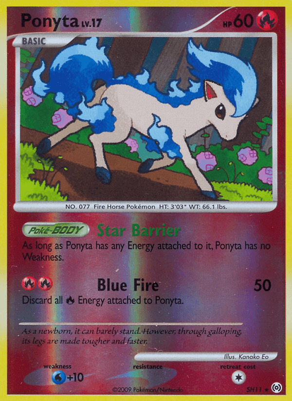 Ponyta, carta SH11 de Arceus