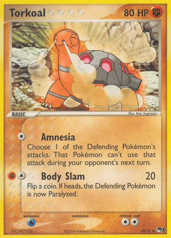 Torkoal, carta 10 de POP Series 1
