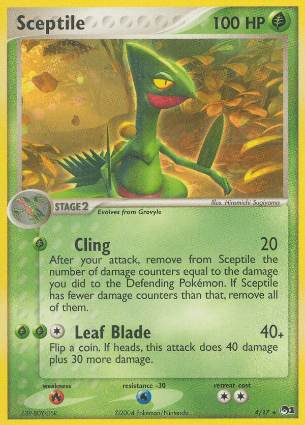 Sceptile, carta 4 de POP Series 1
