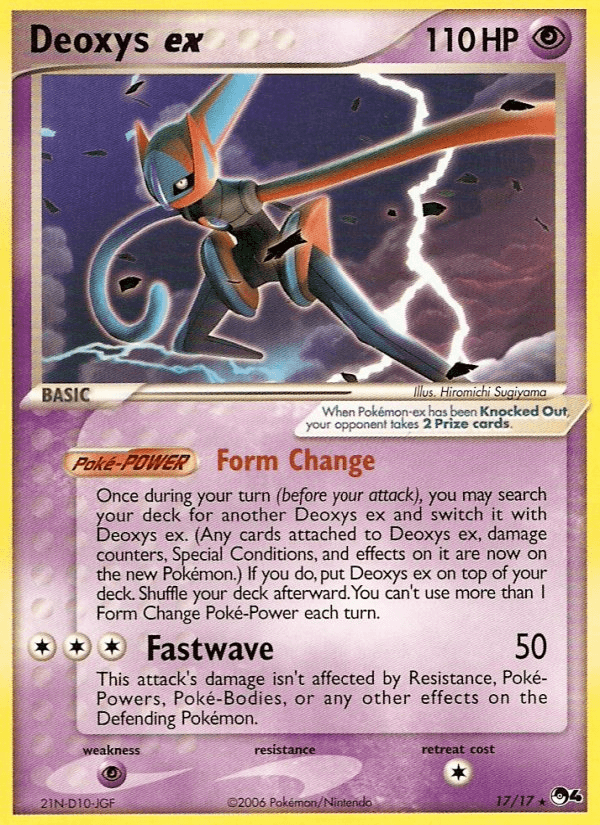 Deoxys ex, carta 17 de POP Series 4