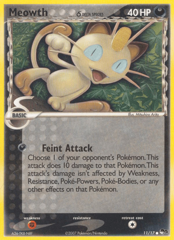 Meowth δ, carta 11 de POP Series 5