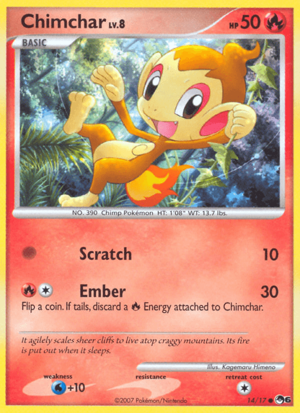 Chimchar, carta 14 de POP Series 6