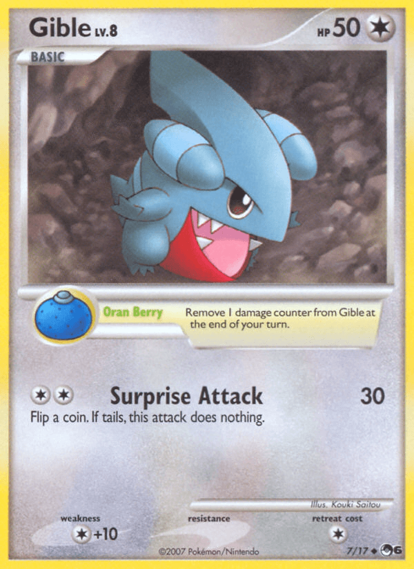 Gible, carta 7 de POP Series 6