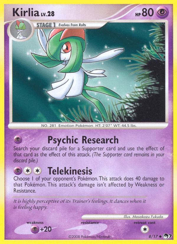 Kirlia, carta 8 de POP Series 7