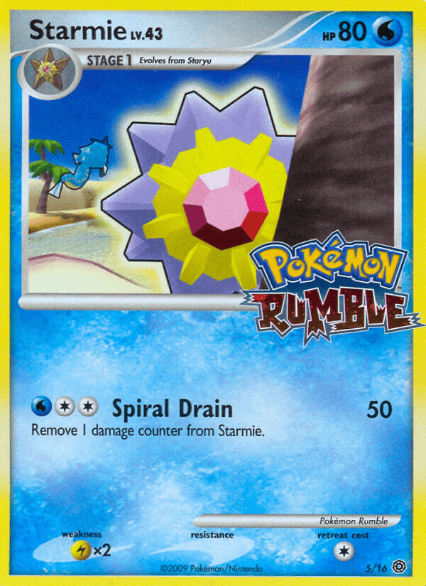 Starmie, carta 5 de Pokémon Rumble